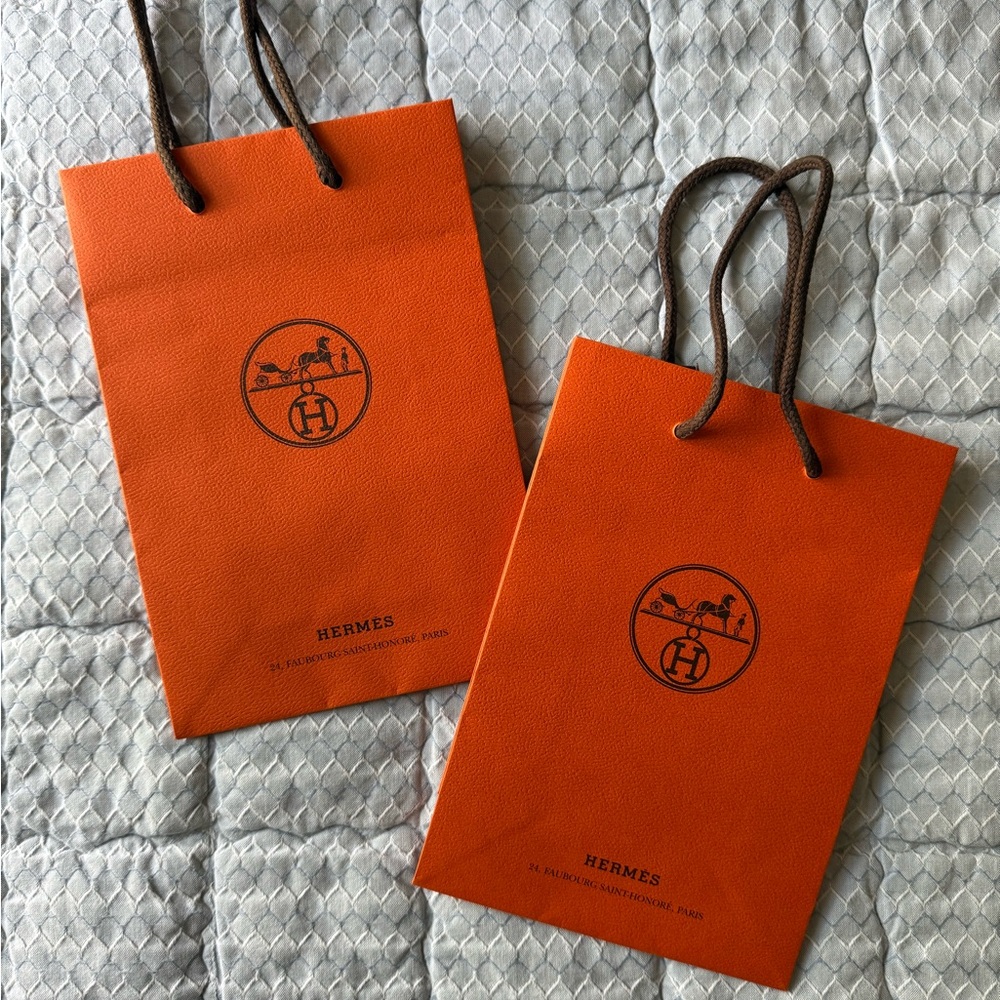 Hermès Orange Gift Bags (made in Italy)